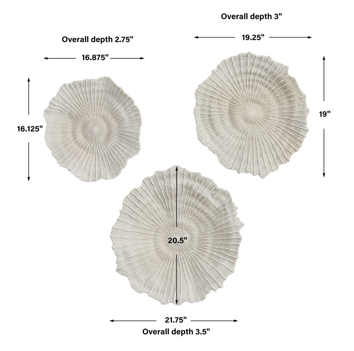 Ocean Gems Wall Decor S/3