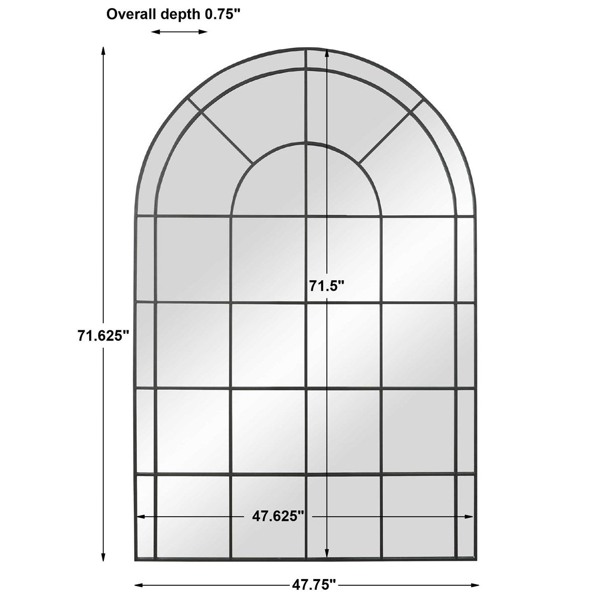 Grantola Arch Mirror (Black)