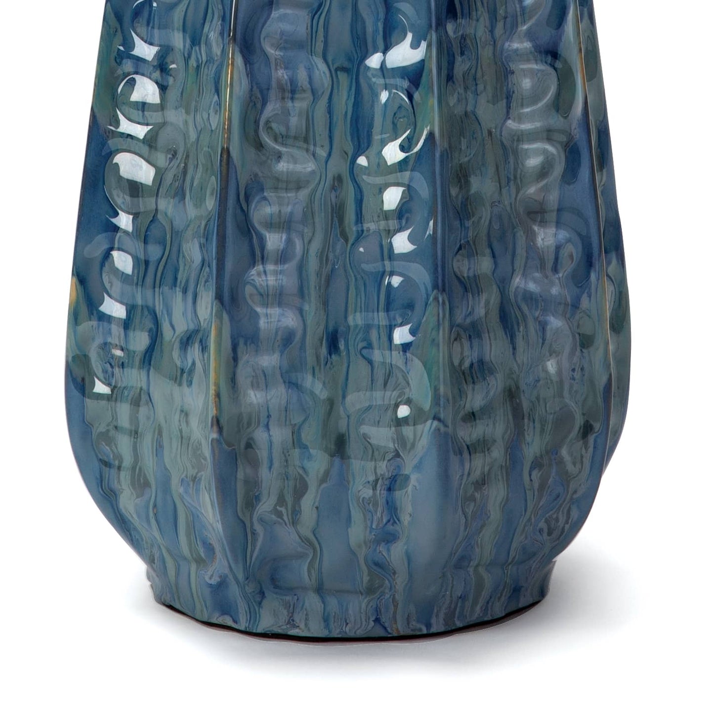 Antigua Ceramic Table Lamp (Blue)