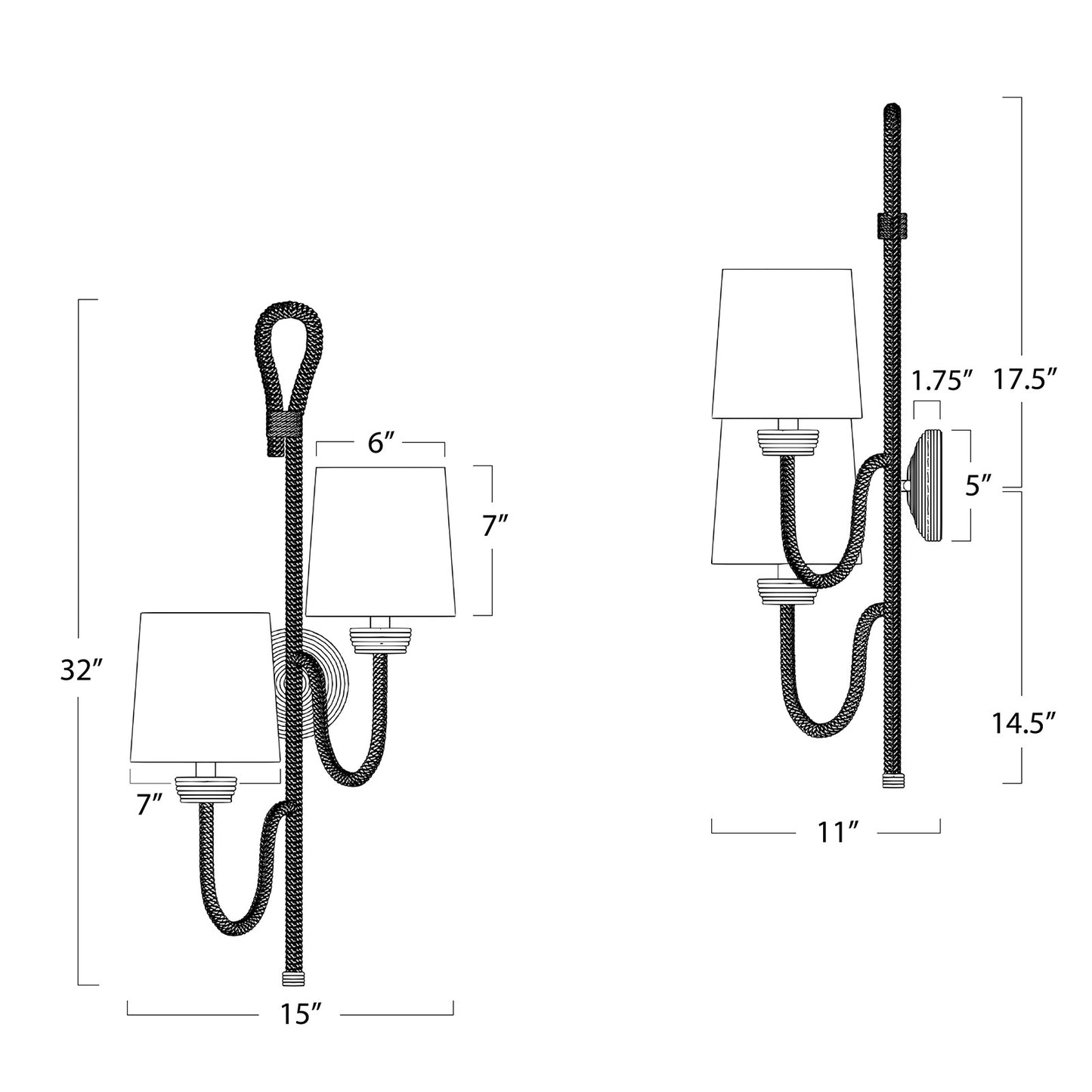 Bimini Sconce Double