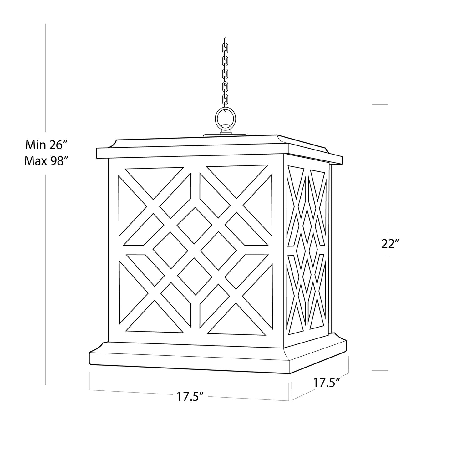 Chatham Wood Lantern (Natural)