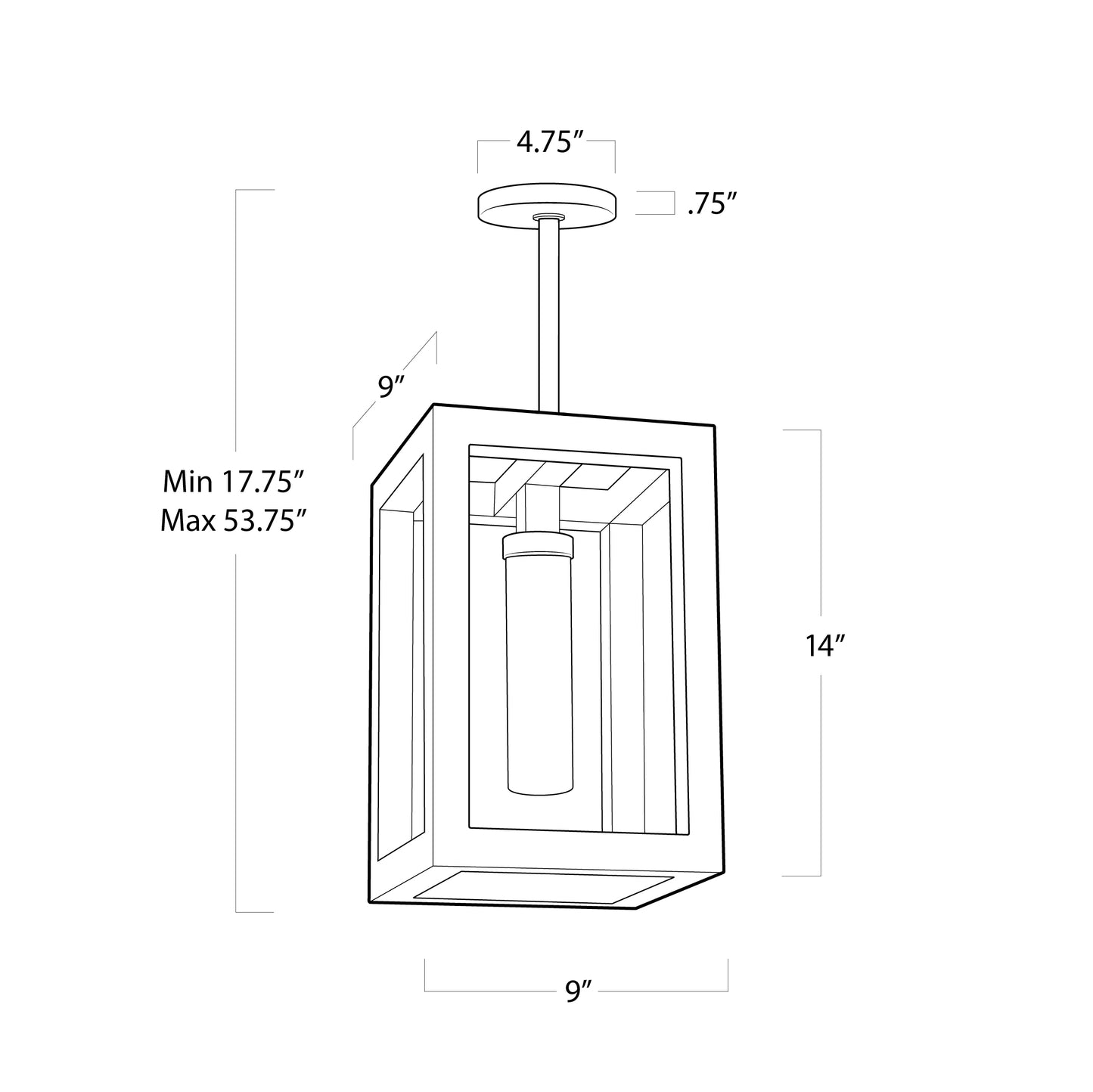 Montecito Outdoor Lantern Small