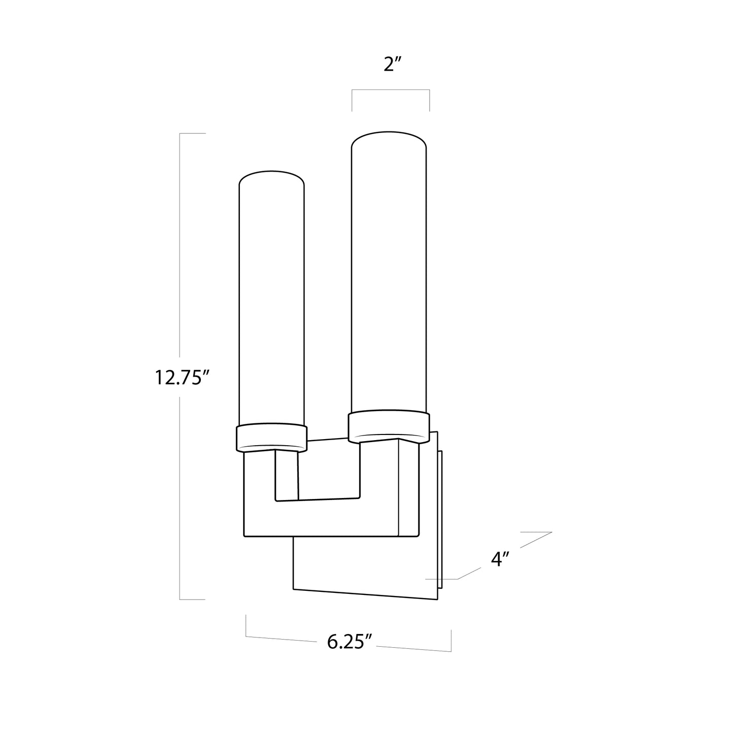 Montecito Outdoor Sconce Double