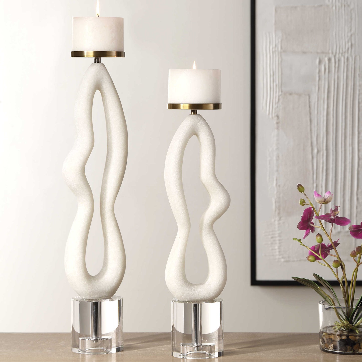 Feamelo Candleholders, S/2
