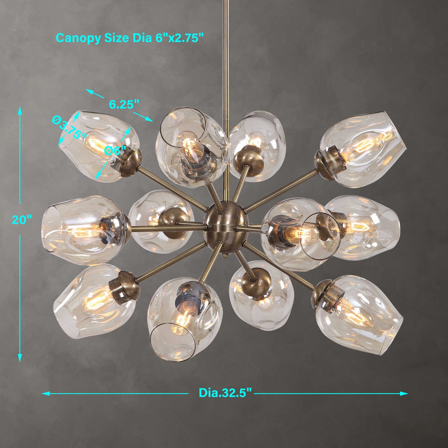 Chet 12 Light Chandelier