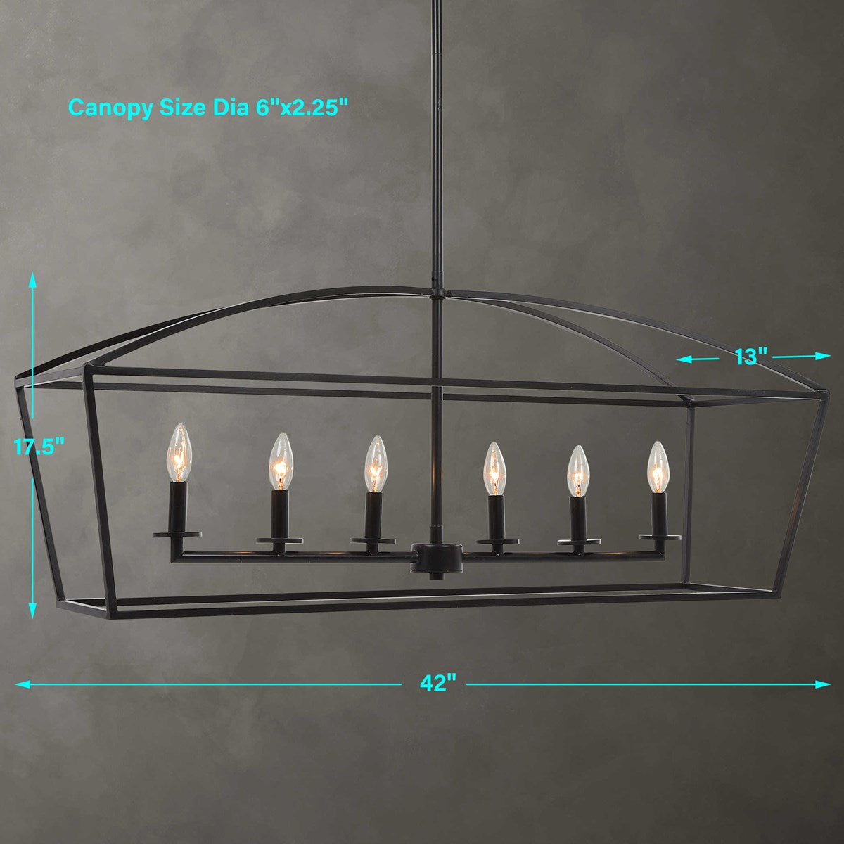 Clayton 6 Light Chandelier