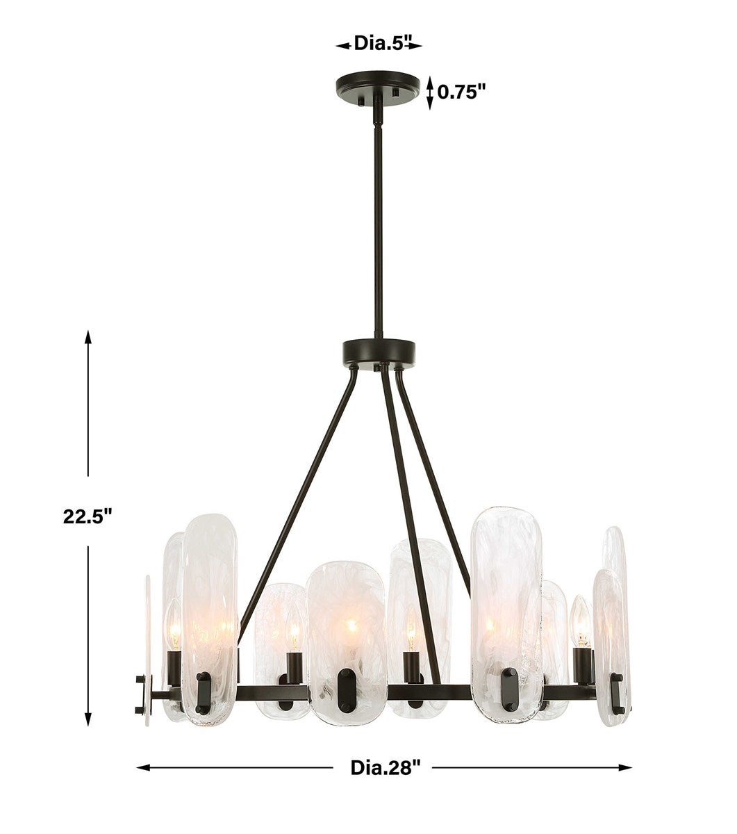 Ellipse 10 Light Chandelier