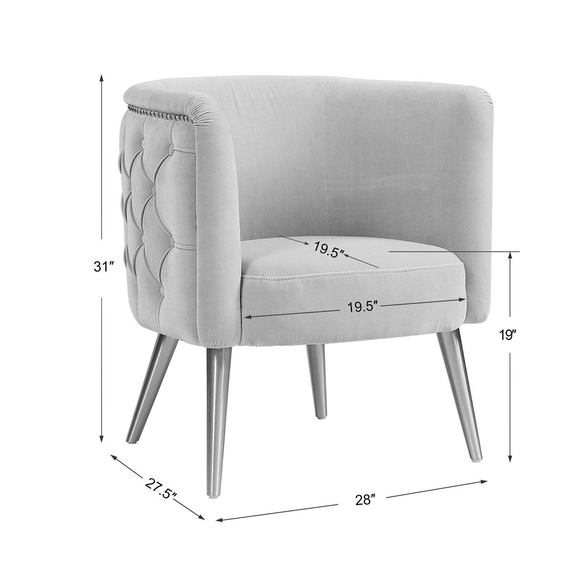 Haider Accent Chair (Champagne)