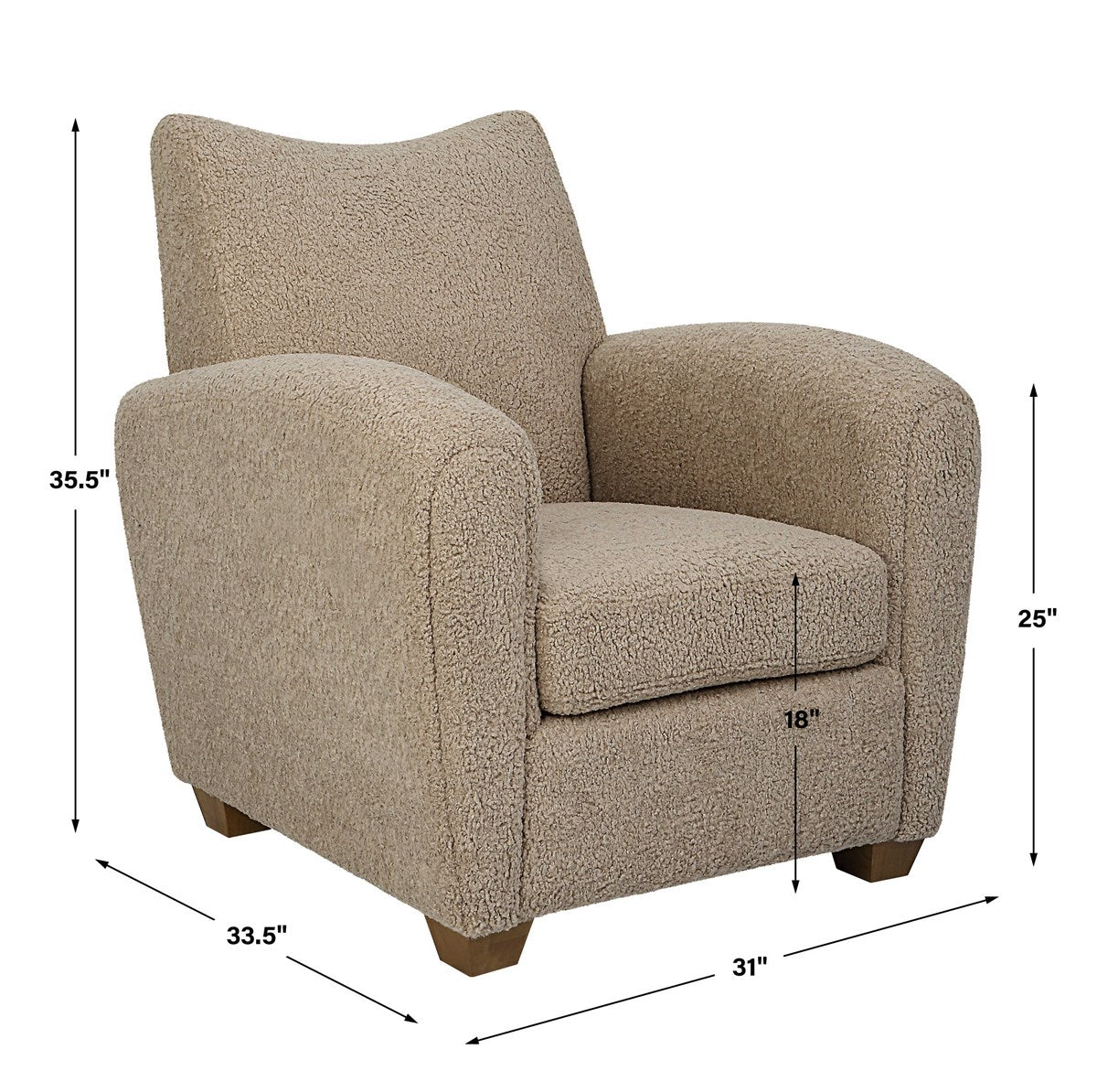 Teddy Accent Chair (Latte)