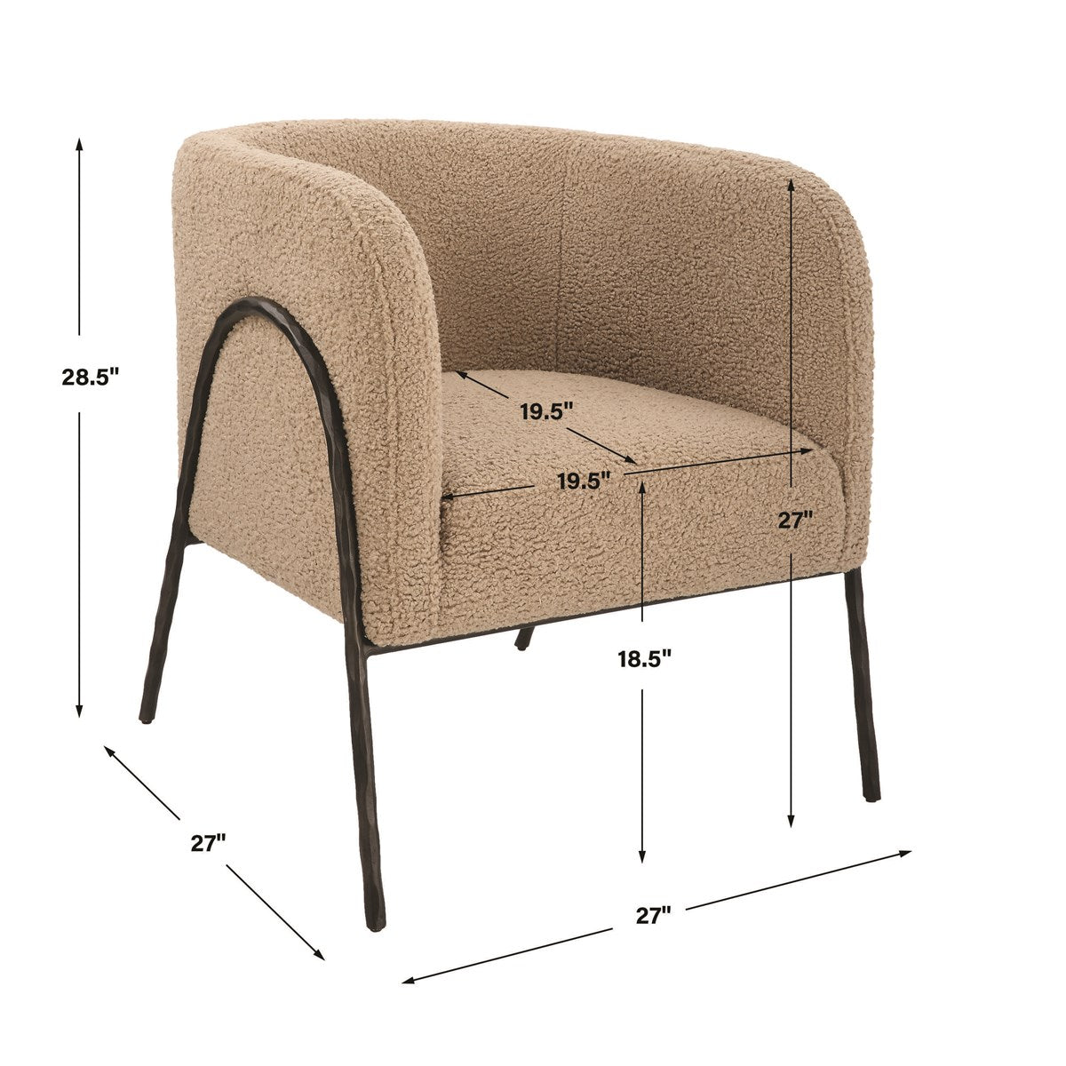 Jacobsen Chair (Latte Shearling)