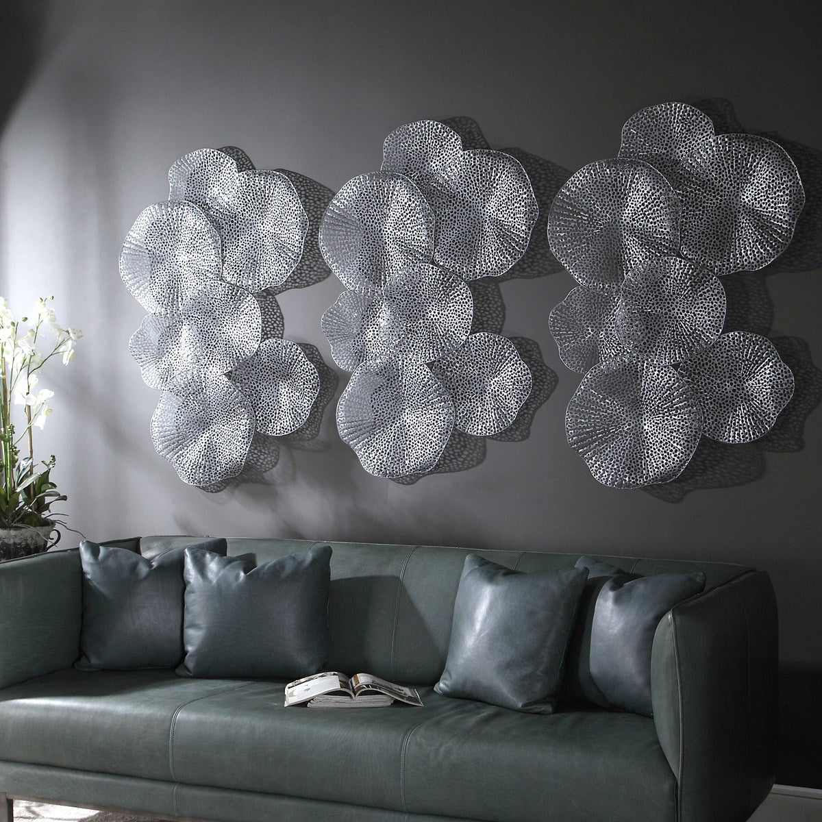 Ripley Metal Wall Art, Pewter