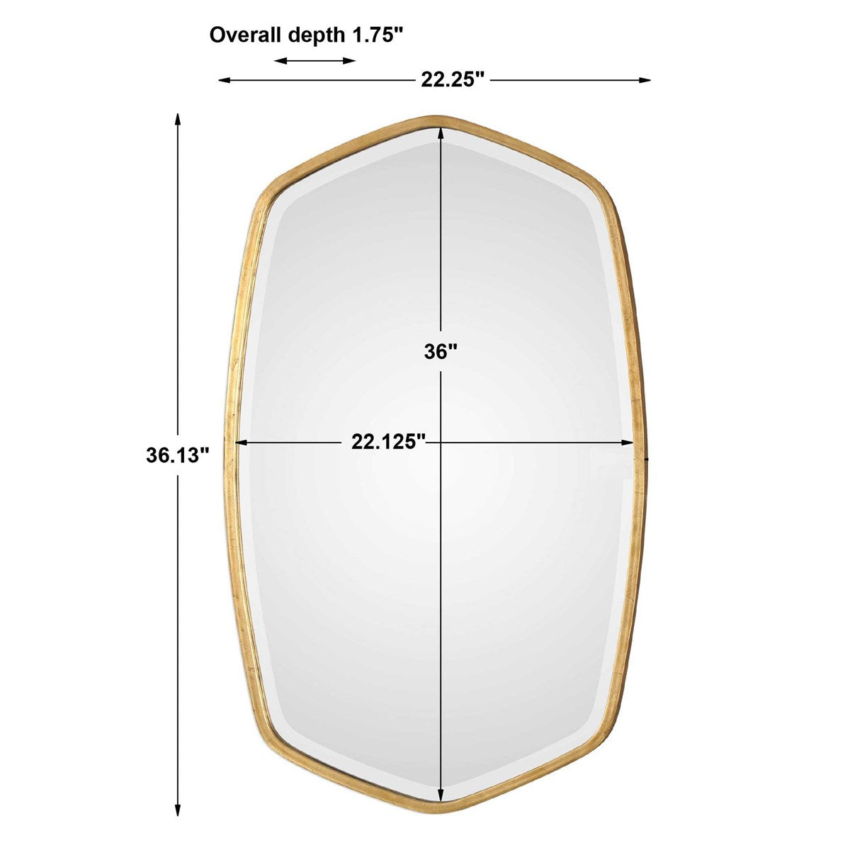 Duronia Mirror, Gold