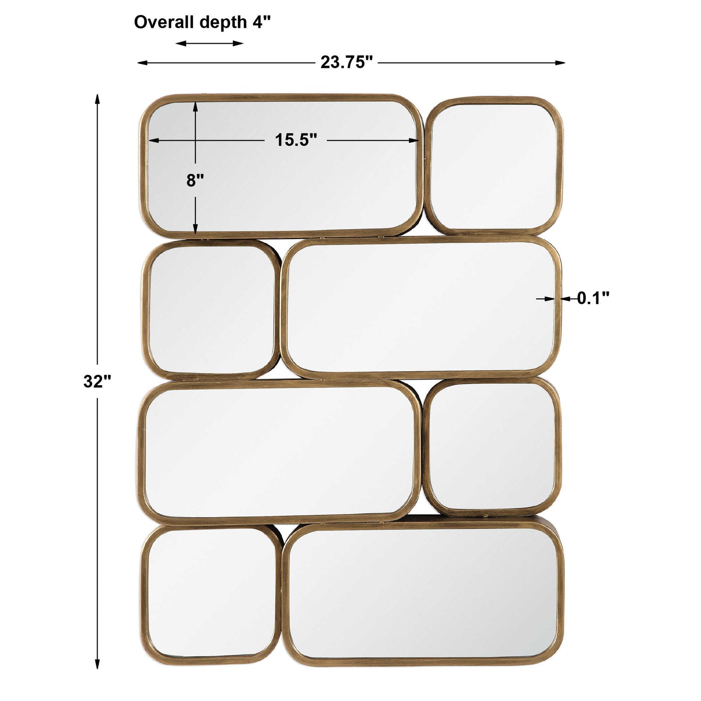 Canute Mirror, Gold