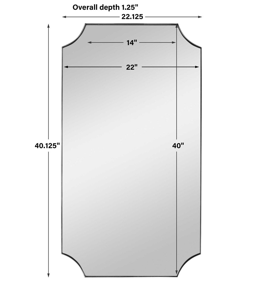 Lennox Mirror (Nickel)