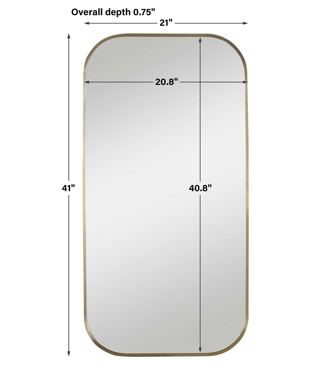Taft Mirror (Brass)