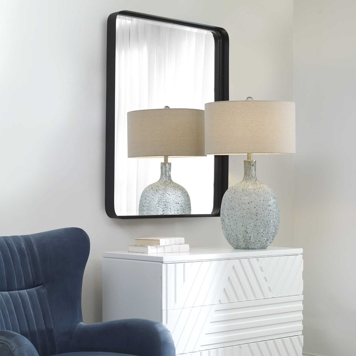 Crofton Large Mirror (Black)