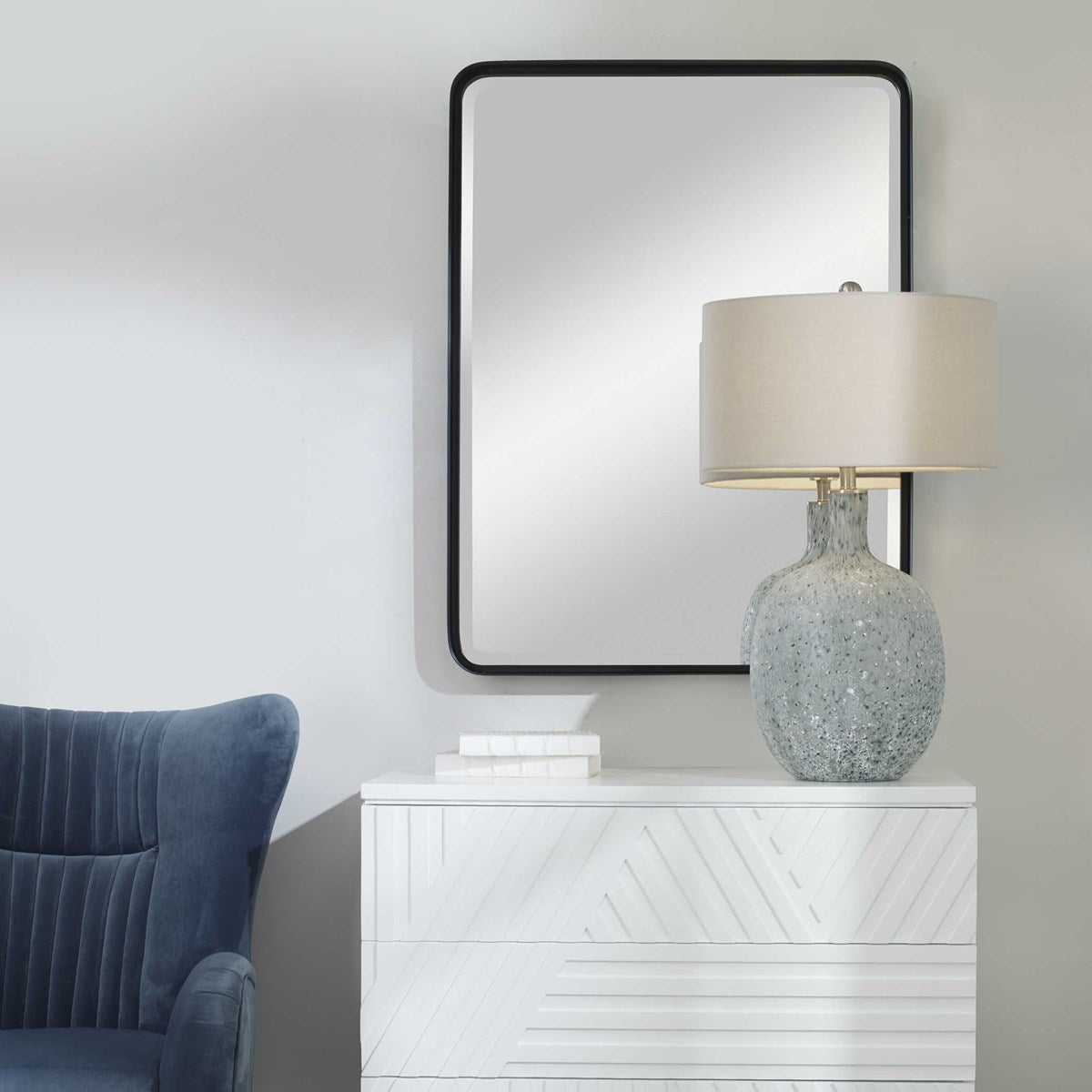 Crofton Large Mirror (Black)