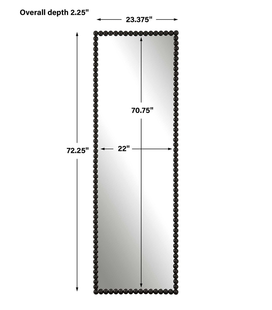Serna Tall Mirror - Black