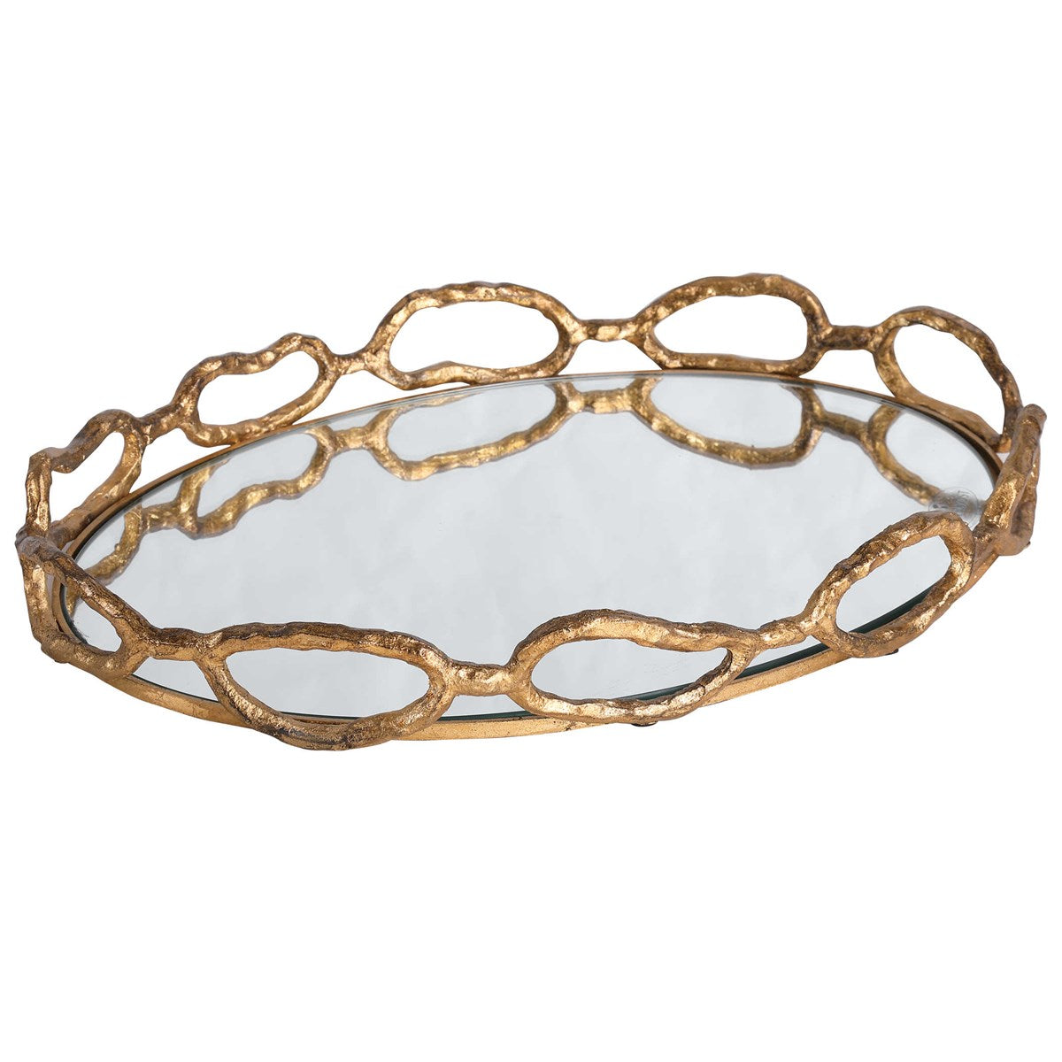 Cable Chain Tray - Gold
