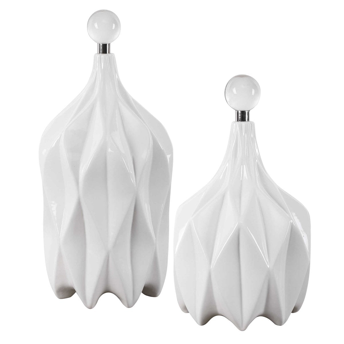 Klara Bottles, White, S/2