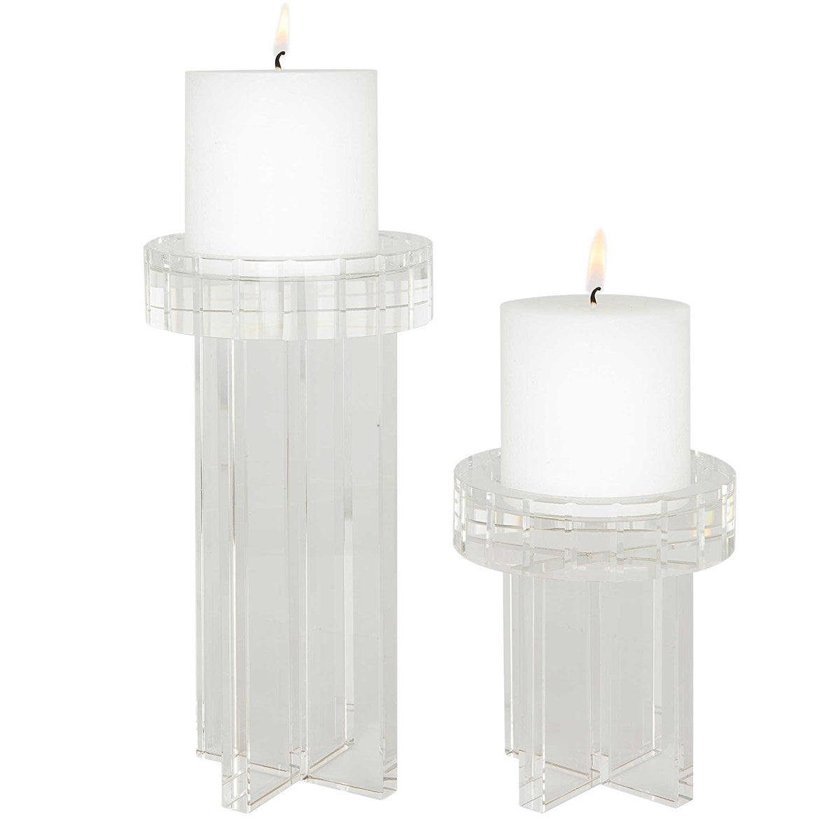 Crystal Candleholder S/2