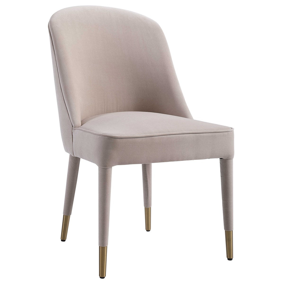 Brie Armless Chair, Champagne, 2 Per Box