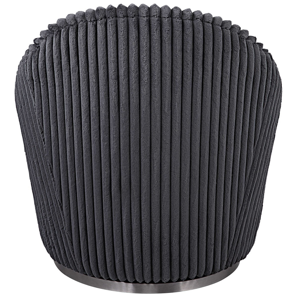 Crue Swivel Chair, Gunmetal
