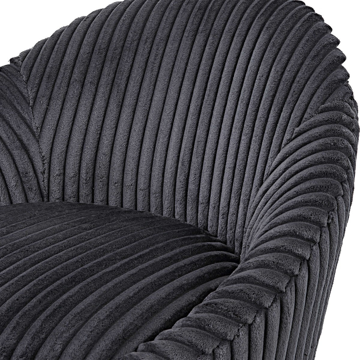 Crue Swivel Chair, Gunmetal
