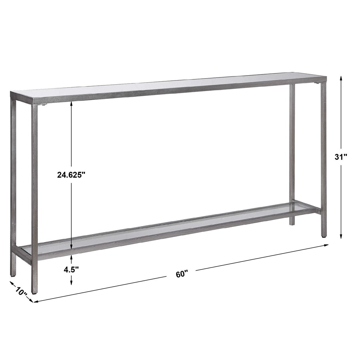 Hayley Console Table (Silver)