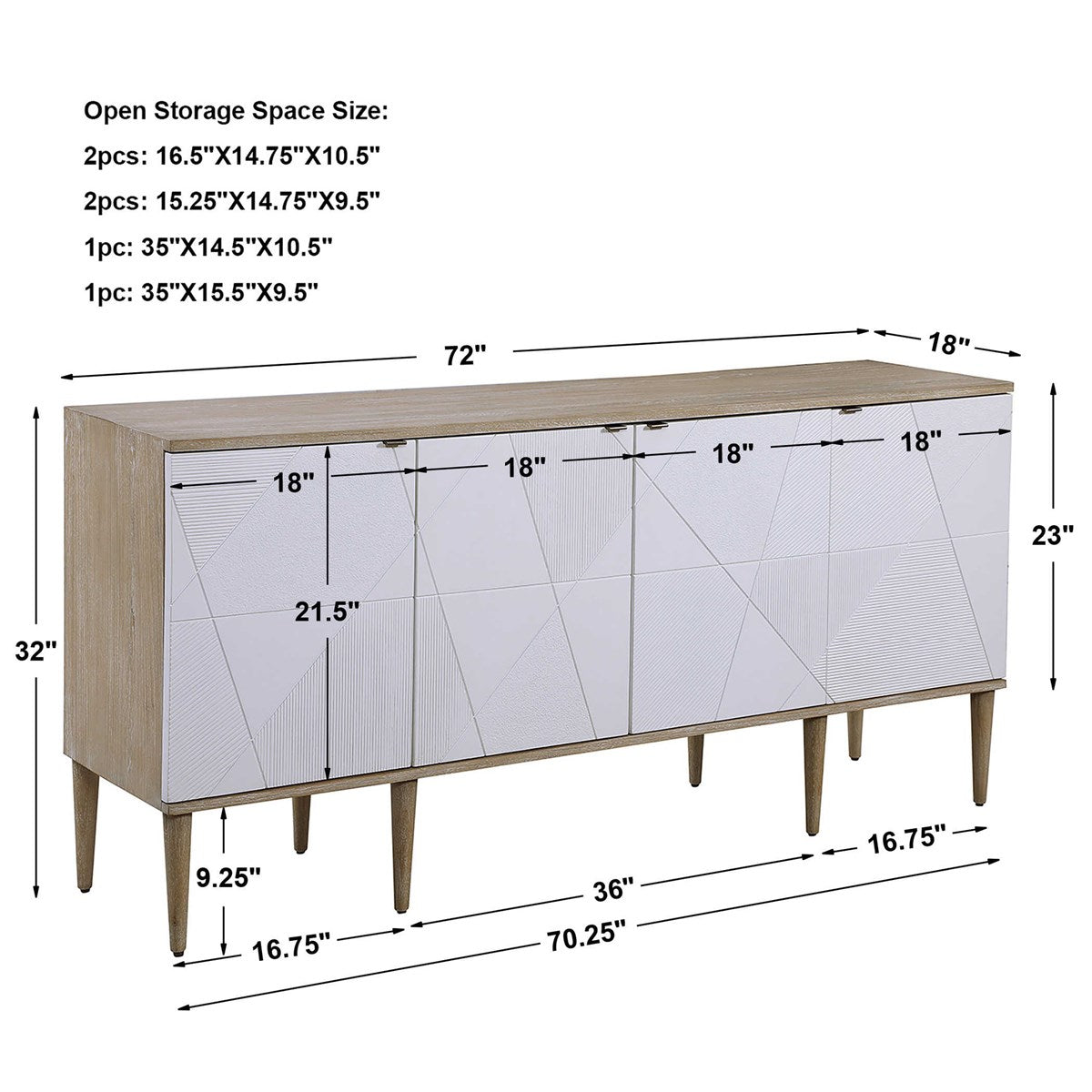 Tightrope 4 Door Cabinet