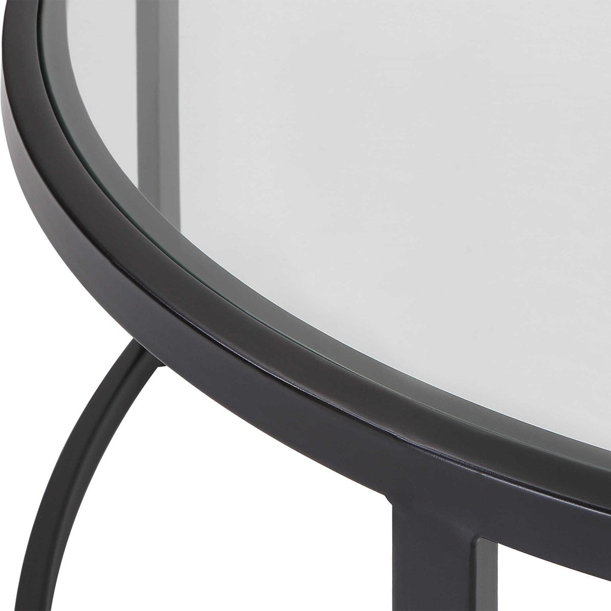 Rhea Nesting Coffee Table (Black) S/2
