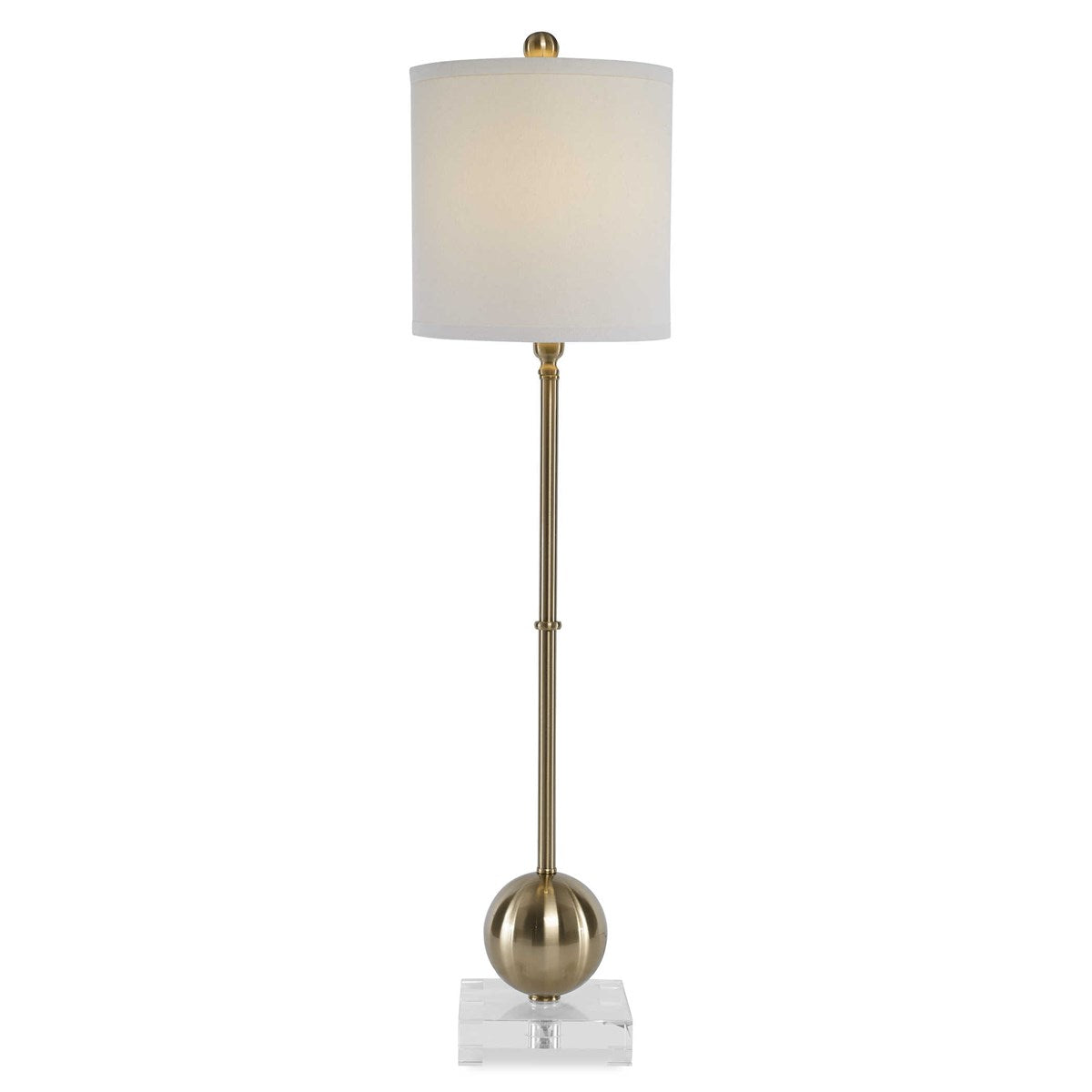 Laton Buffet Lamp, Brass