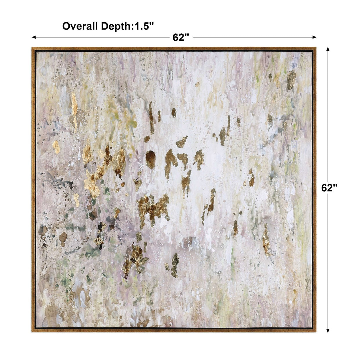 Golden Raindrops Framed Art
