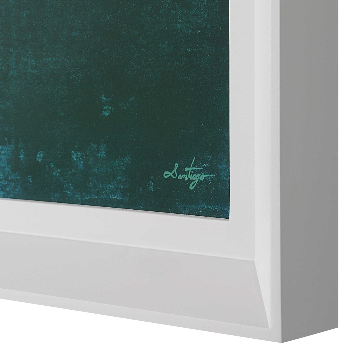 Cancun Teal Framed Art