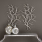 Silver Branches Wall Decor S/2