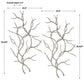 Silver Branches Wall Decor S/2