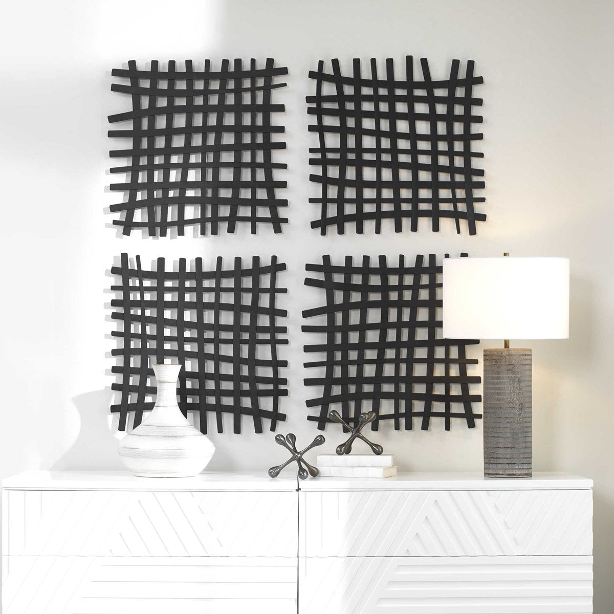 Gridlines Wall Decor (Black)