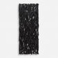 Gathered Teak Wood Wall Decor (Black)