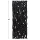 Gathered Teak Wood Wall Decor (Black)