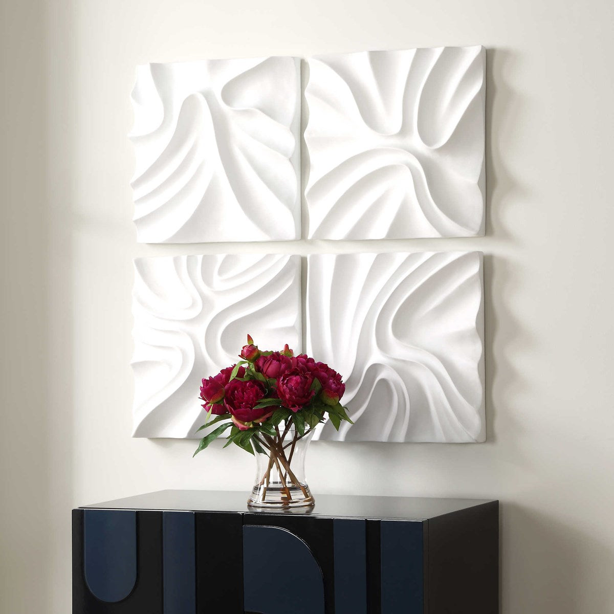 Snowdrift Wall Decor S/4