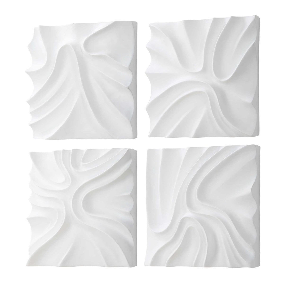 Snowdrift Wall Decor S/4