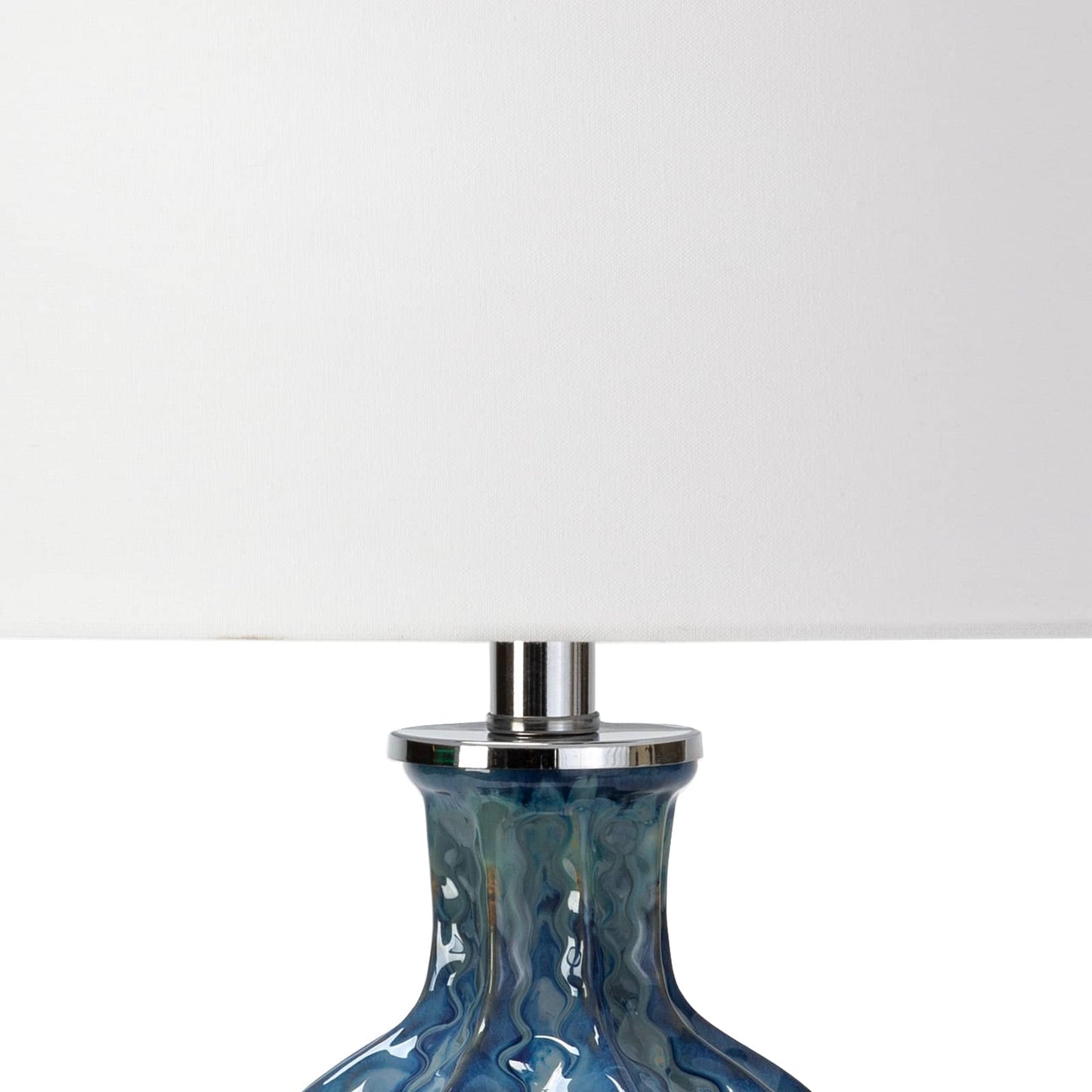 Antigua Ceramic Table Lamp (Blue)