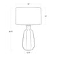 Antigua Ceramic Table Lamp (Blue)