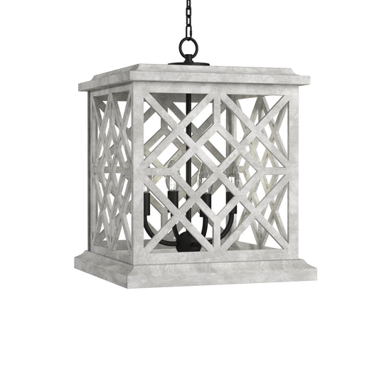 Chatham Wood Lantern (White)