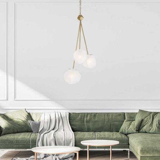 Geodesic 3 Light Chandelier