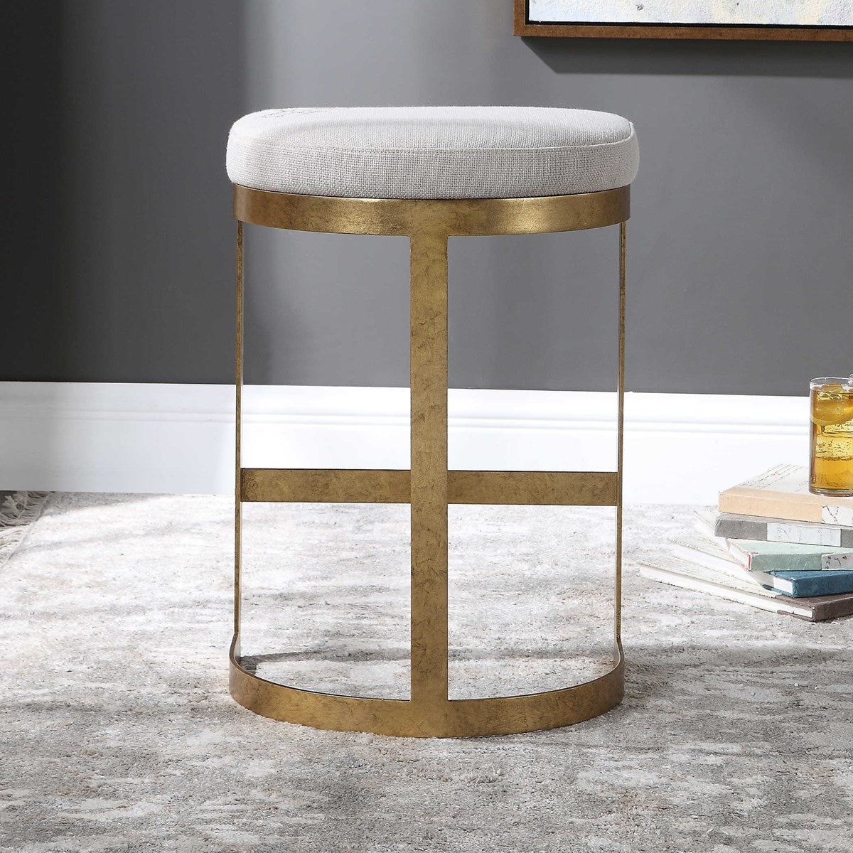 Ivanna Counter Stool (Gold)