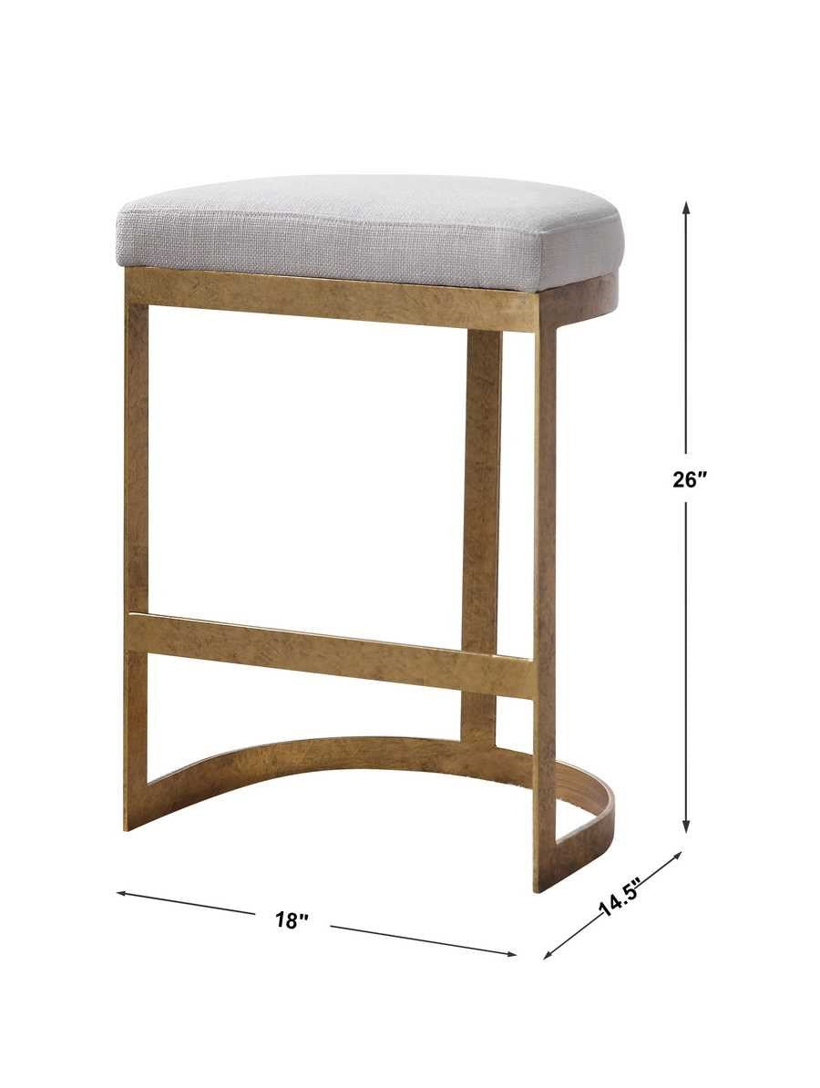 Ivanna Counter Stool (Gold)