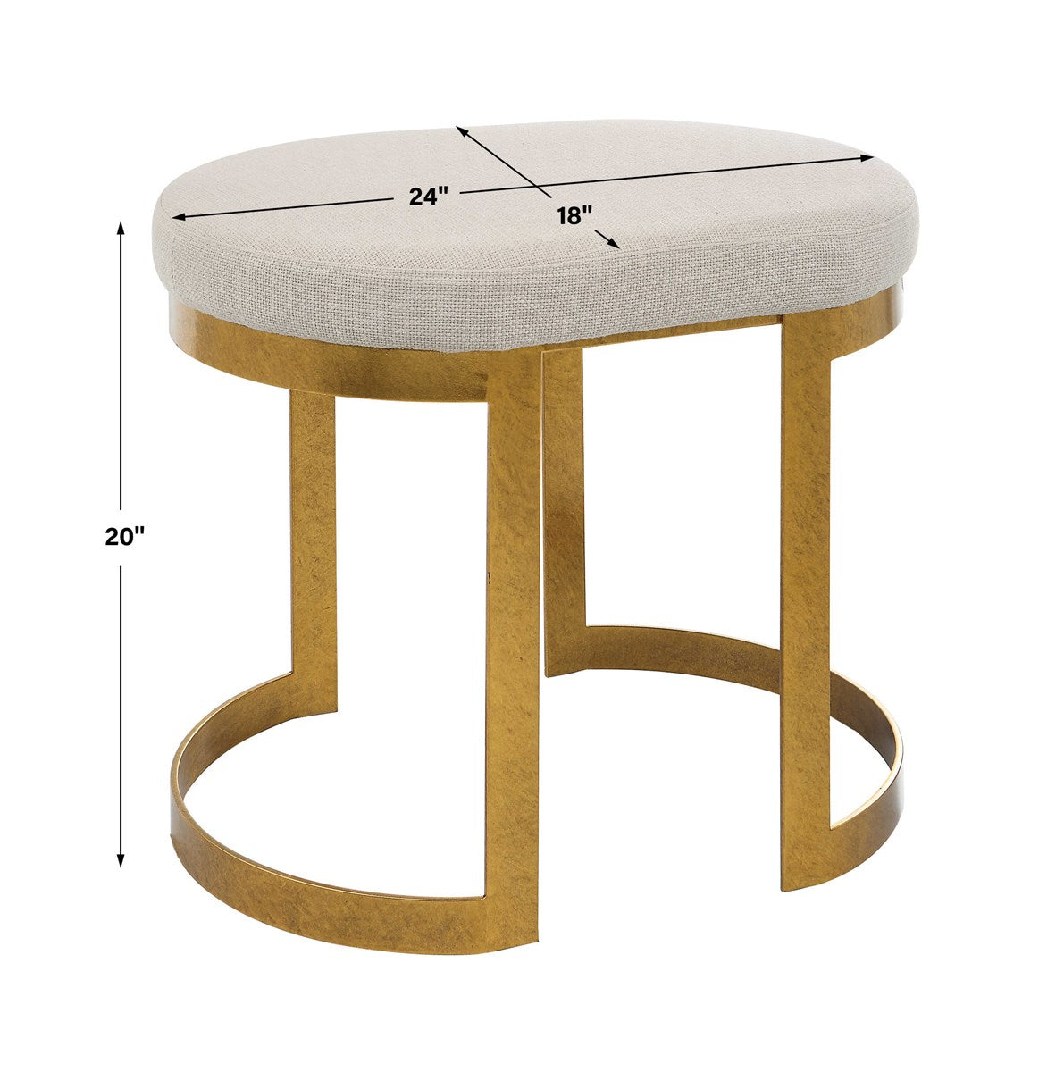 Infinity Accent Stool (Gold)