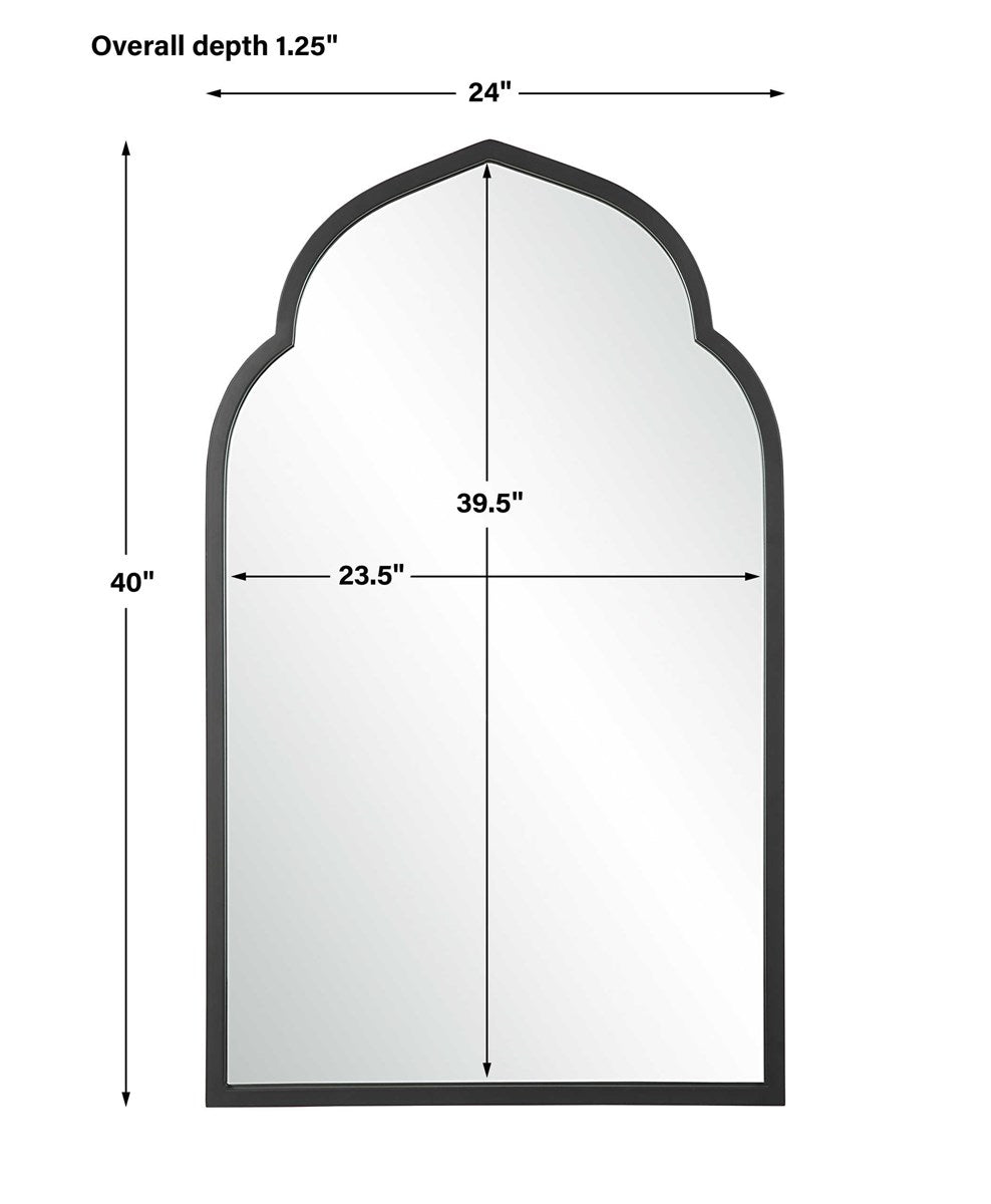 Kenitra Arch Mirror, Black