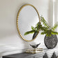 Dandridge Round Mirror, Gold
